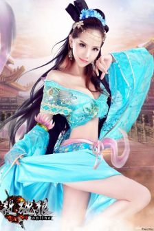 宅男女神叶梓萱化身古装美人 杀破狼诱惑COS