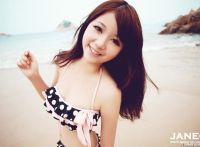 清纯香港平面模特沙滩甜美写真